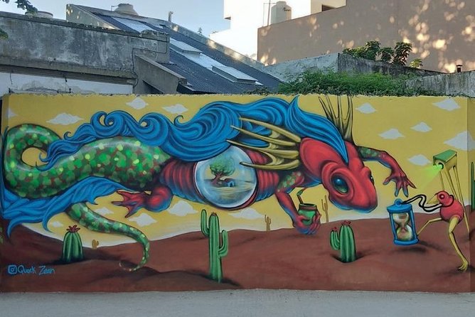 BA Street Art Walking Tour - Small Shared Group - Mercado de Pulgas stop: flea-market energy plus street art