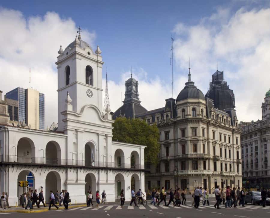 Buenos Aires Premium City Tour - Montserrat and Plaza de Mayo: government buildings, colonial echoes, and big crowd reality