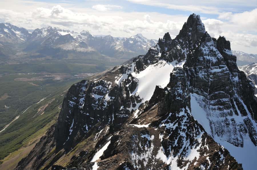 Emerald Lagoon Helicopter seeing - What you’ll actually see: Ushuaia Bay, Mount Olivia, and the Olivia River Valley