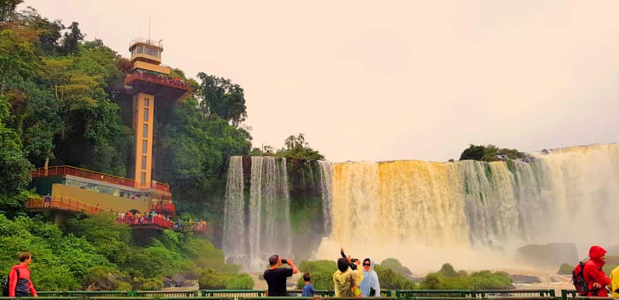 From Foz do Iguaçu: Brazilian Side of the Falls with Ticket - Devil’s Throat Observation Deck: The Moment You Keep Looking Up