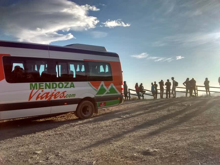 From Mendoza: High Andes Aconcagua Mountain Tour - Route 7 photostops and Puente del Inca at 8,924 feet