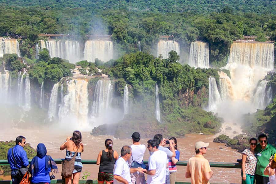 From Puerto Iguazu: Argentinian Iguazu Falls with Ticket - Upper Circuit and Lower Circuit: San Martin Island and Multiple Perspectives