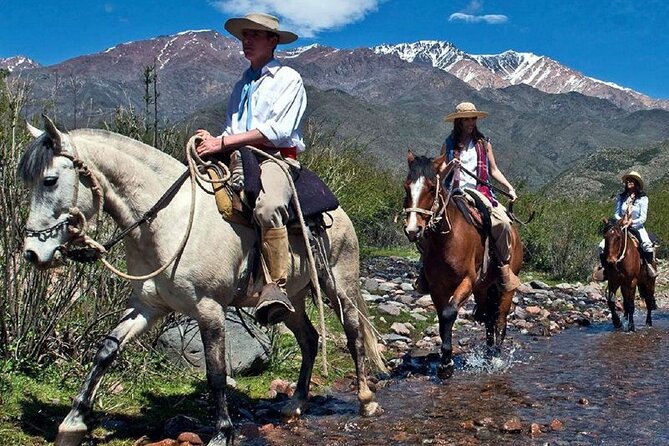 Horseback Riding in Mendoza through the vineyards and river with optional Asado. - Mendoza horseback riding, but make it simple and scenic