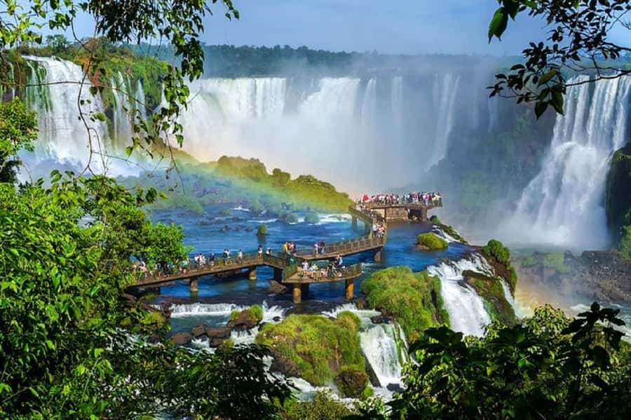 Iguazu Falls Argentinas Tour and Great Adventure Boat Tour - Devil’s Throat Circuit catwalks, the canyon moment