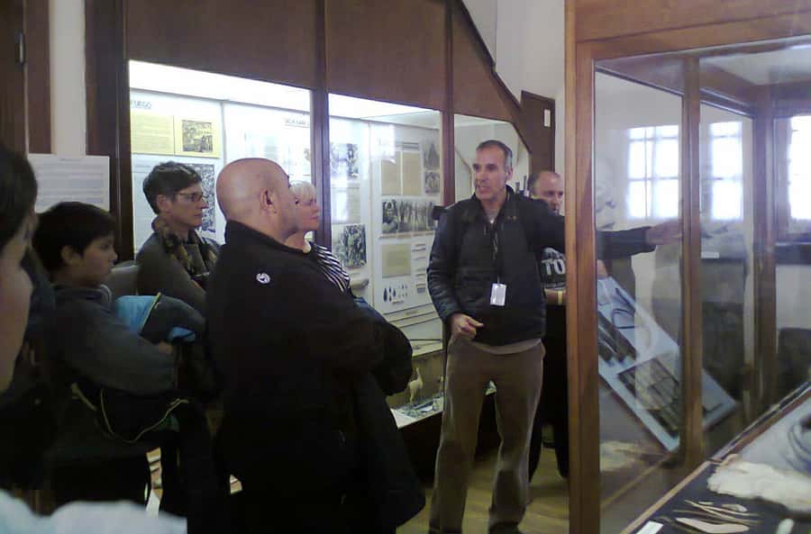 Indigenous People of Patagonia History Tour - The Cathedral of Our Lady of Nahuel Huapi, stained glass plus quiet gardens