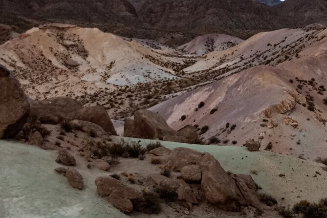 Meet Uspallata. Private 4x4 Adventure Day Tour - Stop 1, Cerro Siete Colores: color, photos, and a short walk