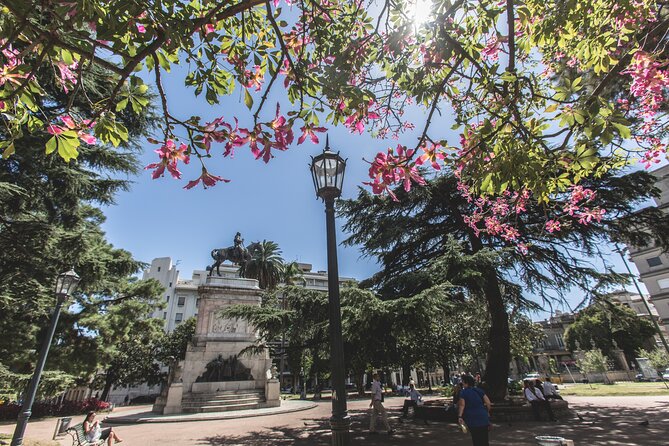 Montevideo Private Full Day Tour from Buenos Aires - Plaza Virgilio and the ship-related monument by the ravine