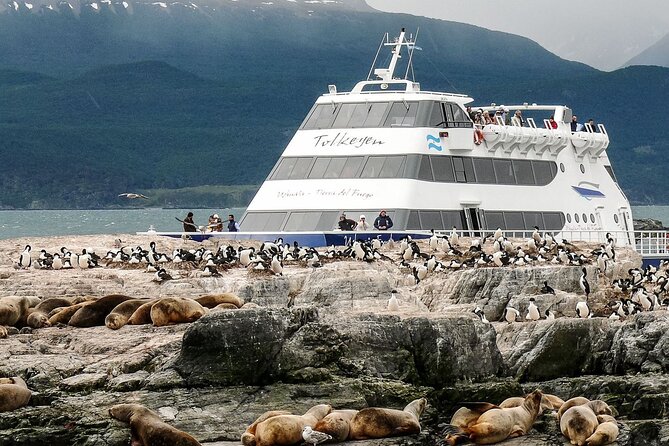 Navigation to Beagle Channel and Sea Lions Island with Transfers - Eastbound landmarks: Tunnel, Fique Ranch, Encajonado River, and the lighthouse zone