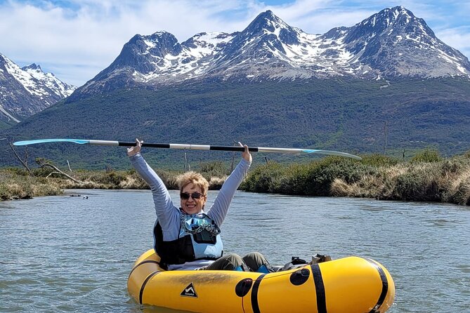 Packrafting experience along the Olivia River - One hour rowing down the Olivia River: steering, then letting it flow