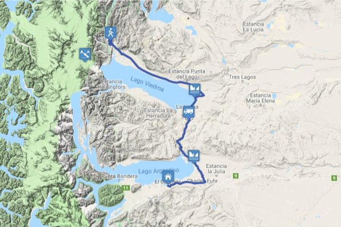 Transport "door2door" Calafate-Chalten or Chalten-Calafate - The coach ride: comfort, group size up to 45, and seat reality