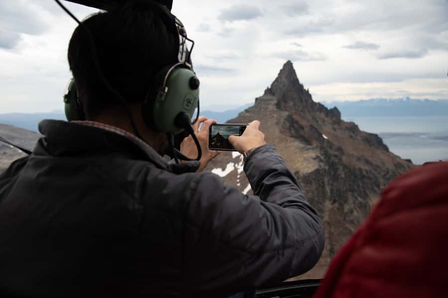 Ushuaia: Heart of the Andes Scenic Helicopter Adventure - Cerro Castor and winter activity centers from above