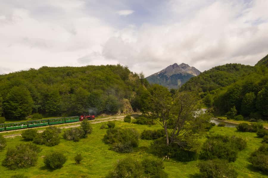 Ushuaia: National Park & Train of the End of the World Tour - Lapataia Bay and the End of Route 3 sign, the iconic photo stop