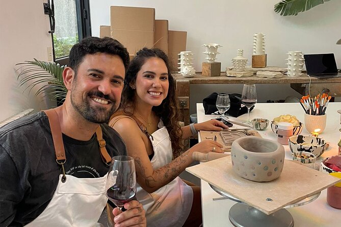 Wine & Pottery Class For Beginners in Buenos Aires Argentina - Decorating your piece: where creativity really shows