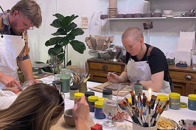 Wine & Pottery Class For Beginners in Buenos Aires Argentina - What happens after class: glazing, firing, and your finished piece later